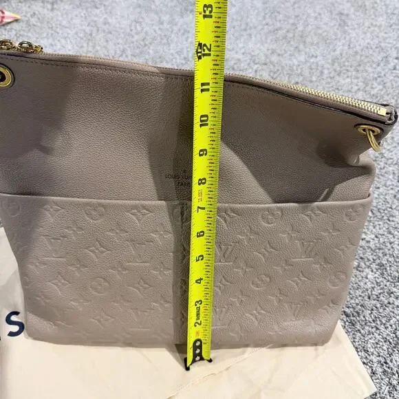 Louis Vuitton Empreinte Maida Hobo Tourterelle Leather Bag Purse, Turtle Dove - Picture 14 of 16